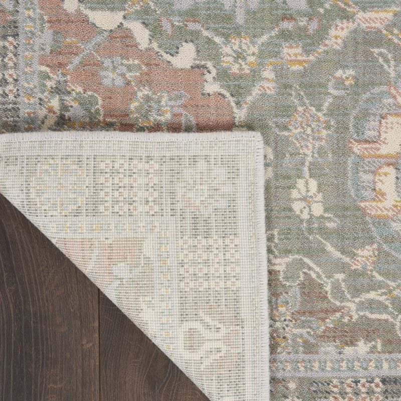 Tapis oriental ivoire tissé à la machine, Rectangle 2 pi x 3 pi