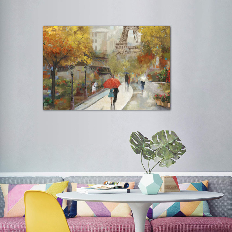Parisian Avenue by Allison Pearce - Wrapped Canvas Painting, 152.5 cm H x 101.5 cm W