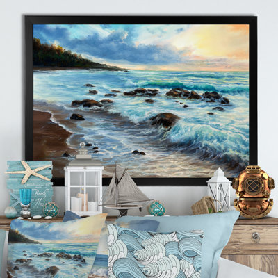 Wild Blue Ocean Waves XVII - reproduction d'art sur toile