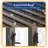 LED Outdoor Louvered Pergola, Full Aluminum Frame with Rainproof Double Aluminum Louvers & Hidden Drainage System & Solar-powered for Patio, Garden-110733990