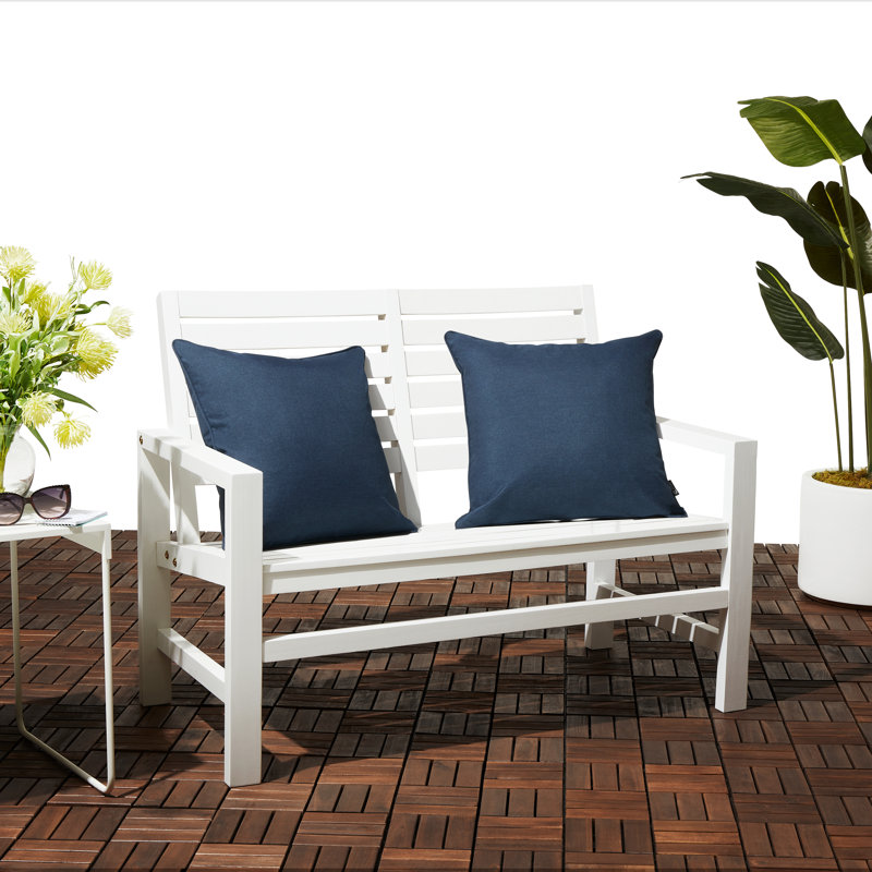 Montlake Outdoor Square Pillow Cover & Insert, Heather Indigo