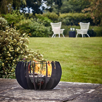 Round Steel Wood Burning Fire Pit