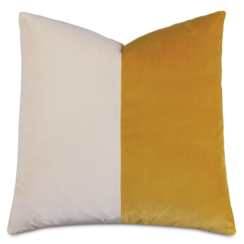 Studio 773 Lifestyle Down Reversible Throw Pillow, Mustard/Ivory