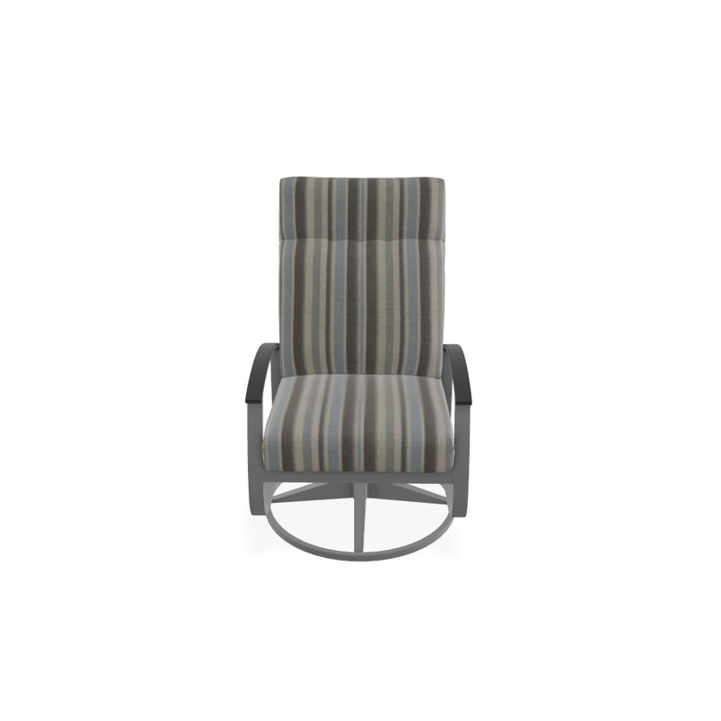 Belle Isle Outdoor Rocker Chair, Glimpse Cloud, Classic Graphite P30, Textured Graphite