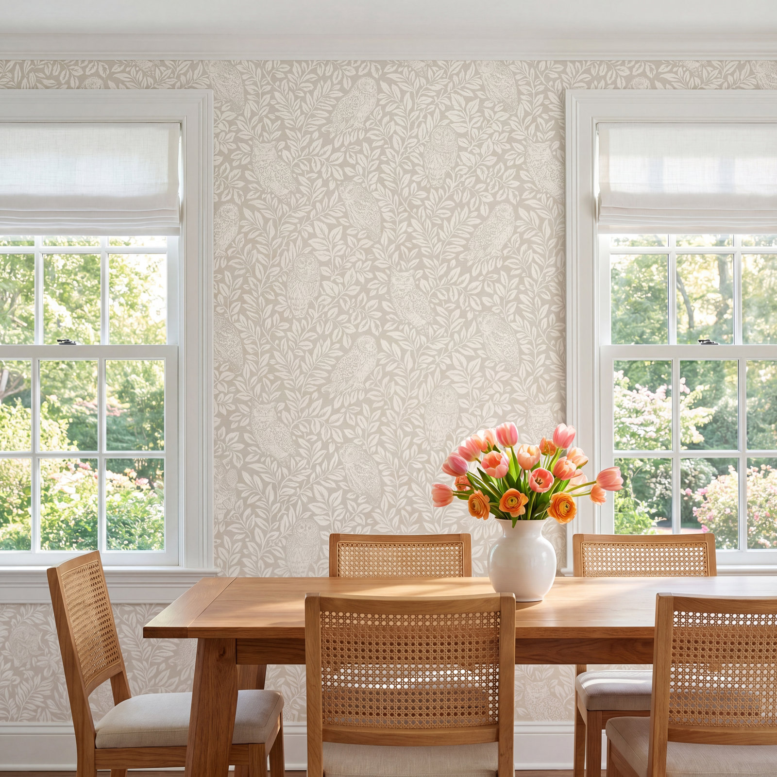 Toby Wallpaper Roll, Cream