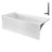 Streamline 66 in. x 32 in. Acrylic Left-Hand Drain Alcove Bathtub in Glossy White With External Drain-108298580