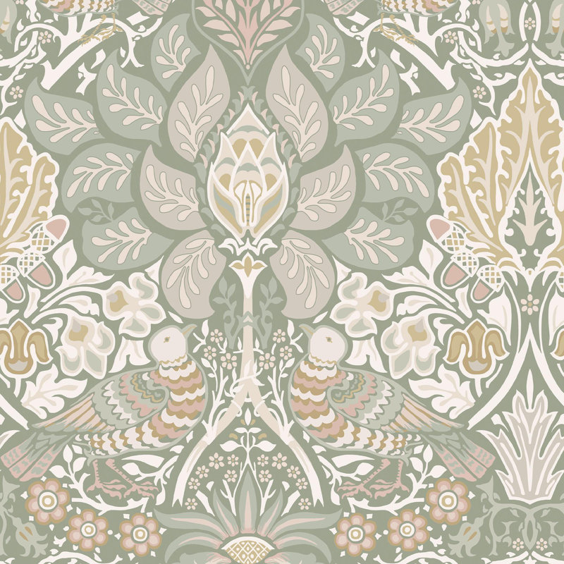 William Morris at Home Dove & Rose Carnival Wallpaper, Beige