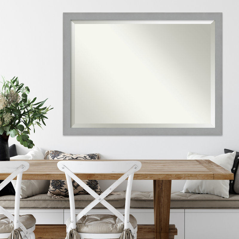 Miroir mural brossé, 33,5 po x 43,5 po