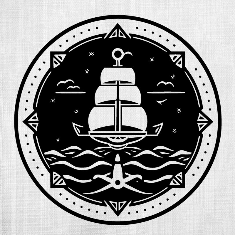 Nautical Sea Life_400 - Coussin décoratif avec coussin décoratif, H 16 po x l 16 po