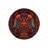 Decorative Carpet With Red And Blue Ethnic Patterns And Two Peacock Details-871143754