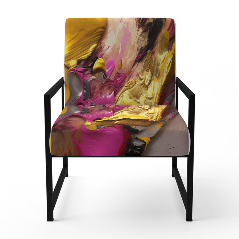 Fauteuil d'appoint Creel, Noir, noir, noir, noir