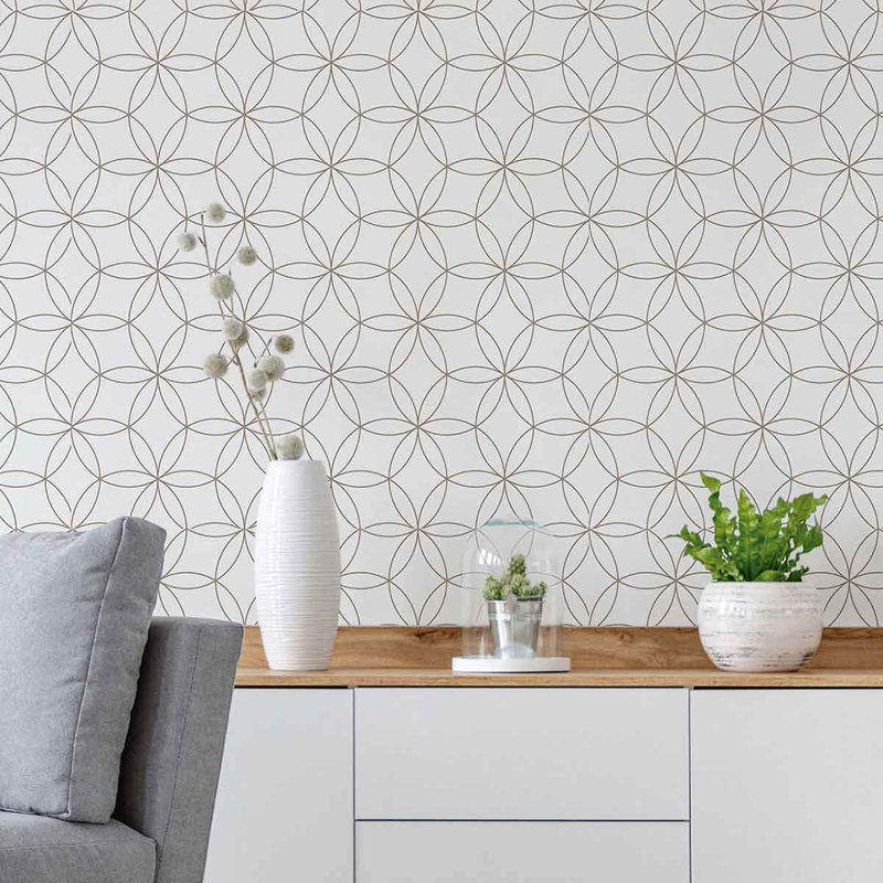 Peel & Stick Geometric Tile, 48" L x 24" W
