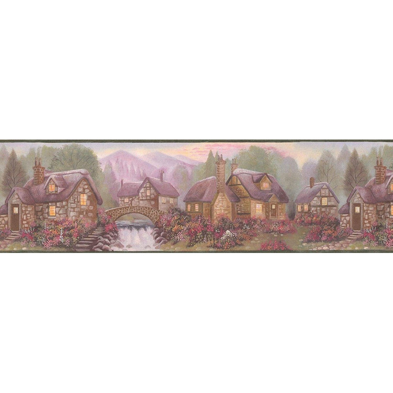 Bordure de papier peint Alahia Mountain Village