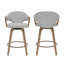 Tabouret de bar rotatif 26 po Mid-Century-1783811491