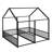 Metal House Platform Bed with Open Concept Design-128993121