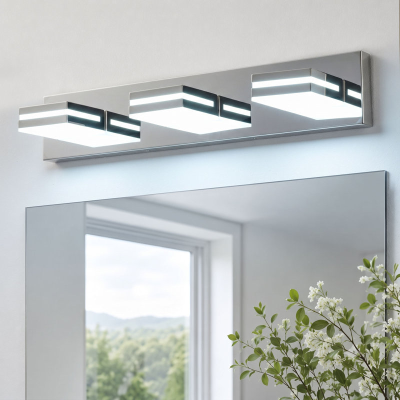Betio 3-Light Dimmable Iron Wall Light, Silver