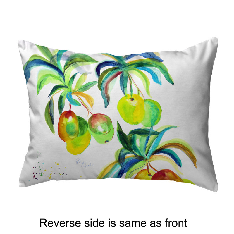Housse et insert de coussin rectangulaire intérieur / extérieur  Mangos, 11 po x 14 po