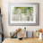 Evergreen Forest - Matted and Framed Under Acrylic Glass, Large Living Room Wall Art-670730602-670730599