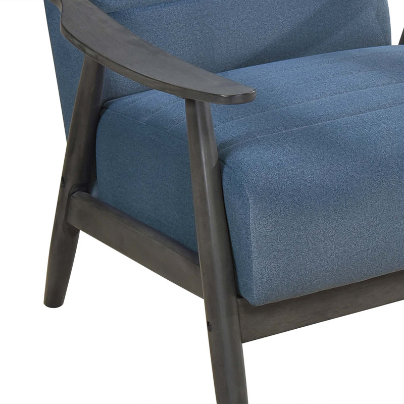 Fauteuil d'appoint décontracté 1pc, Noir, Bleu