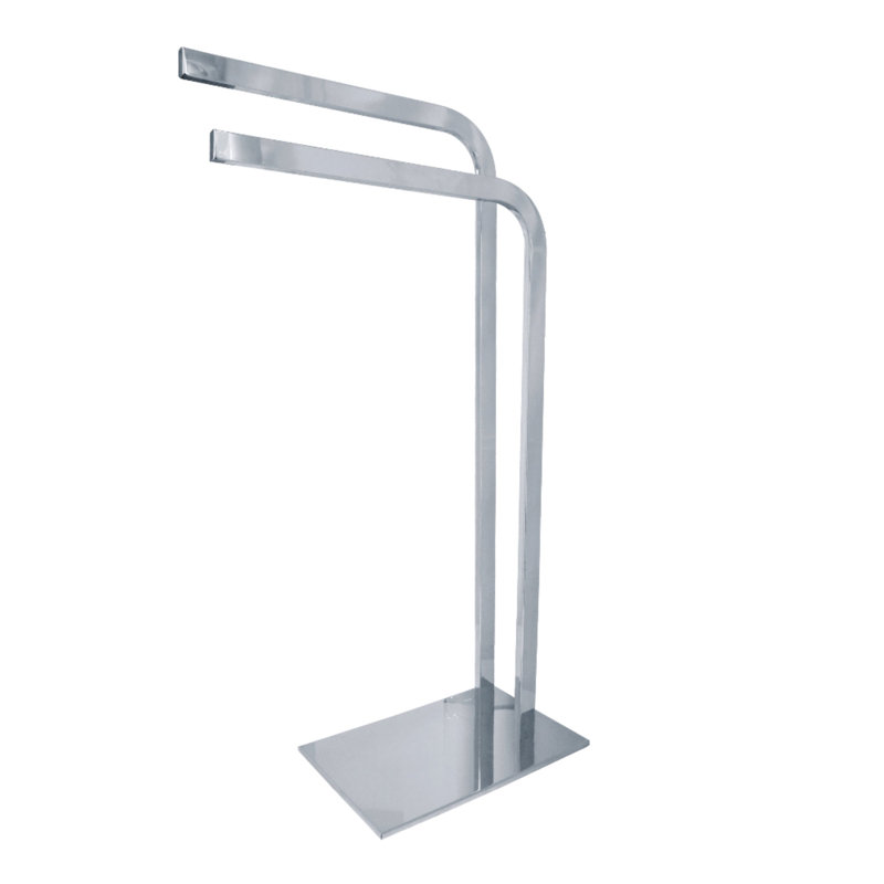 Kingston Brass Edenscape Freestanding Dual Towel Rack, Polished Chrome
