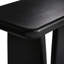 Ensemble de 2 consoles en bois noir et miroir mural en rotin Brandy 2 pièces Adelin