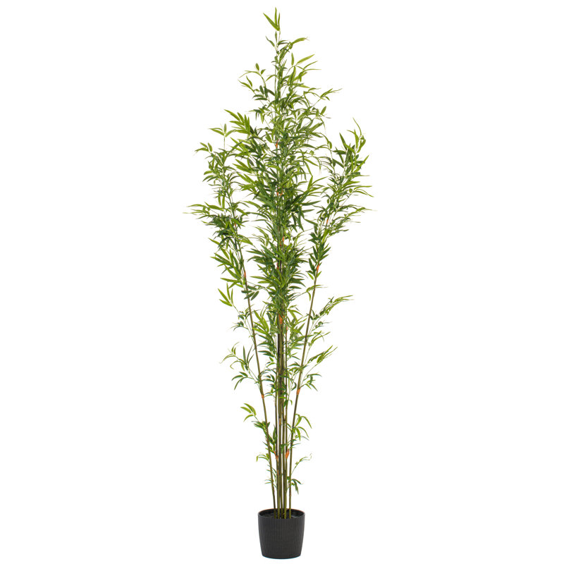 Arbre de bambou artificiel en pot, H 84 po x l 26 po x P 26 po