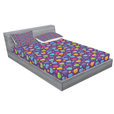 Hearts Microfiber Sheet Set