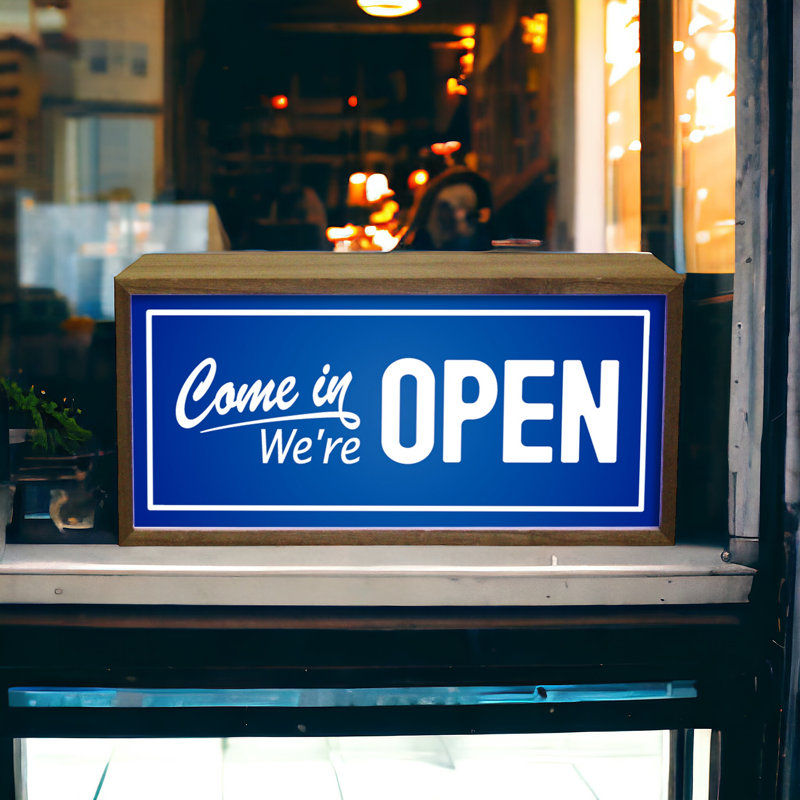 Mulroney Come In We're Open 15" LED Sign