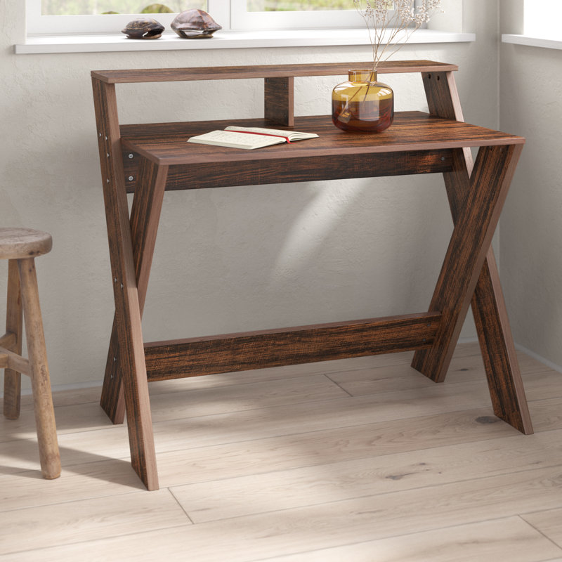 Ryiah Computer Desk with Storage Shelf
