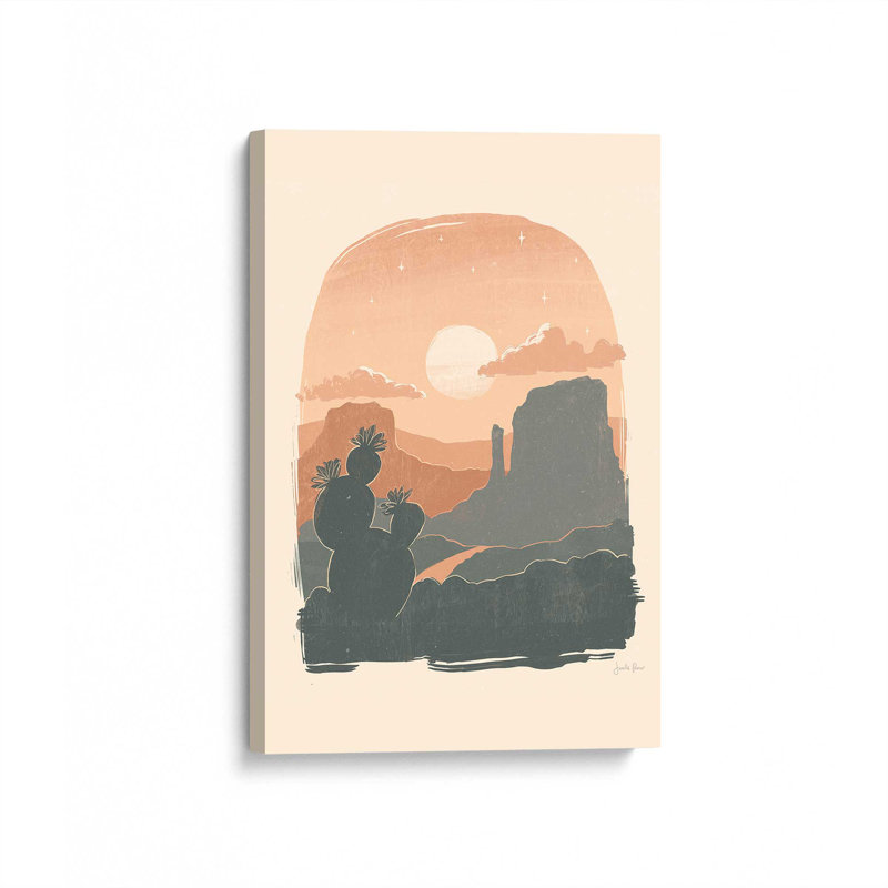 Cactus Silhouettes I, toile tendue, H 30 po x l 20 po