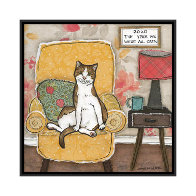 «We Were All Cats» par Jamie Morath - peinture sur toile tendue