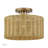 Weavington Antique Gold Leaf Medium Semi-flush