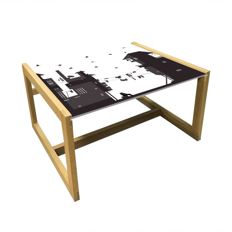 Iosef Sled Coffee Table, 40cm H x 74cm W x 62cm D