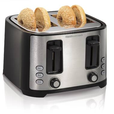 Hamilton Beach Brushed Stainless Steel 4 Slice Toaster with Extra