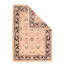 Wool Floral Area Rug in Beige