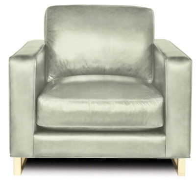 Fauteuil en cuir véritable Penelope