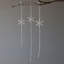 Glass Beaded Snowflake Drop Ornaments