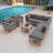 86.61'' Wide Rectangle Patio Sectional Set