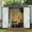 Armoire de rangement extérieure noire et respirante pour jardin 6X4 Ft