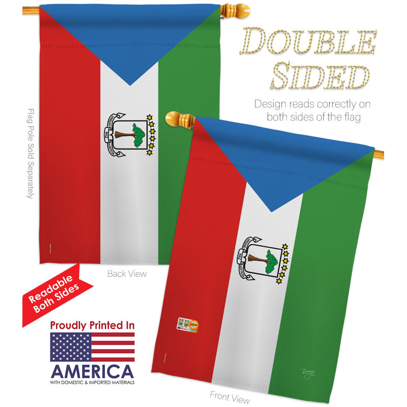 Double Sided 40'' H x 28'' W Polyester House Flag