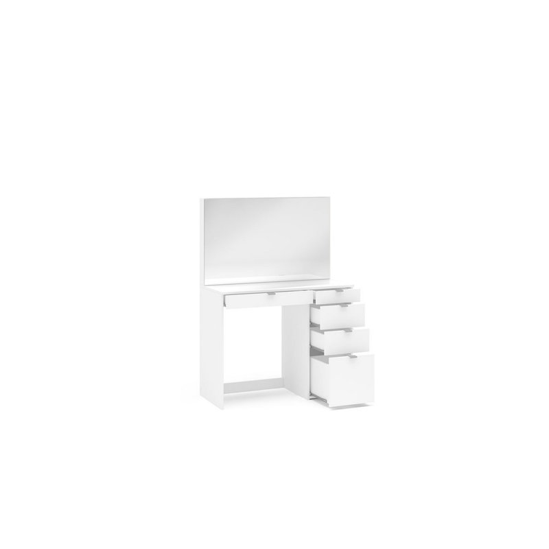 Marquize Dressing Table with Mirror, Matte White