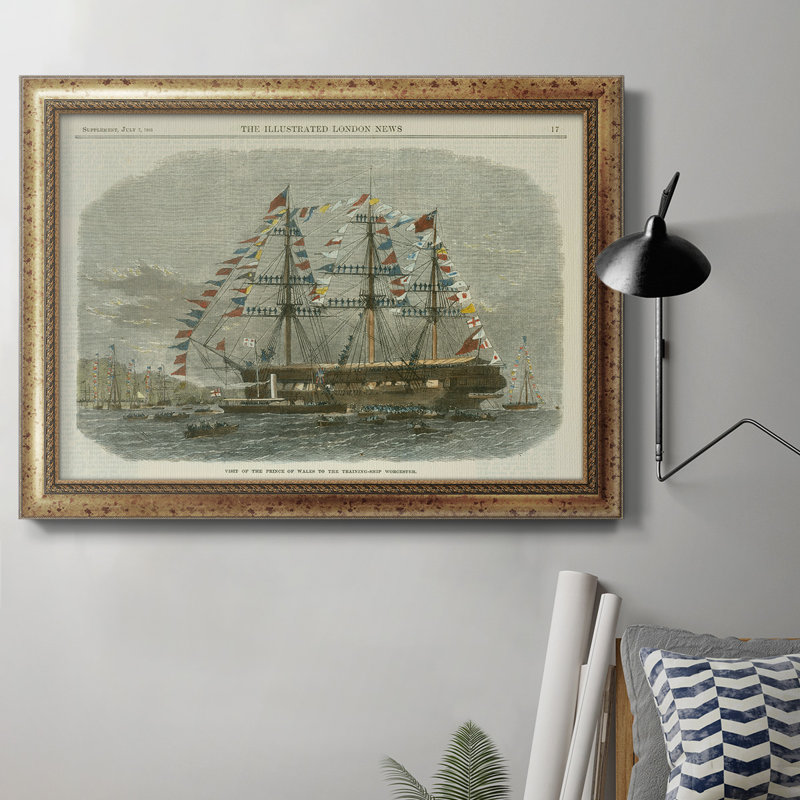 Antique Clipper Ship I - cadre photo, impression sur toile