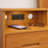  Mid-Century Modern Nightstand with Open Shelf and Charging Station-1481144134