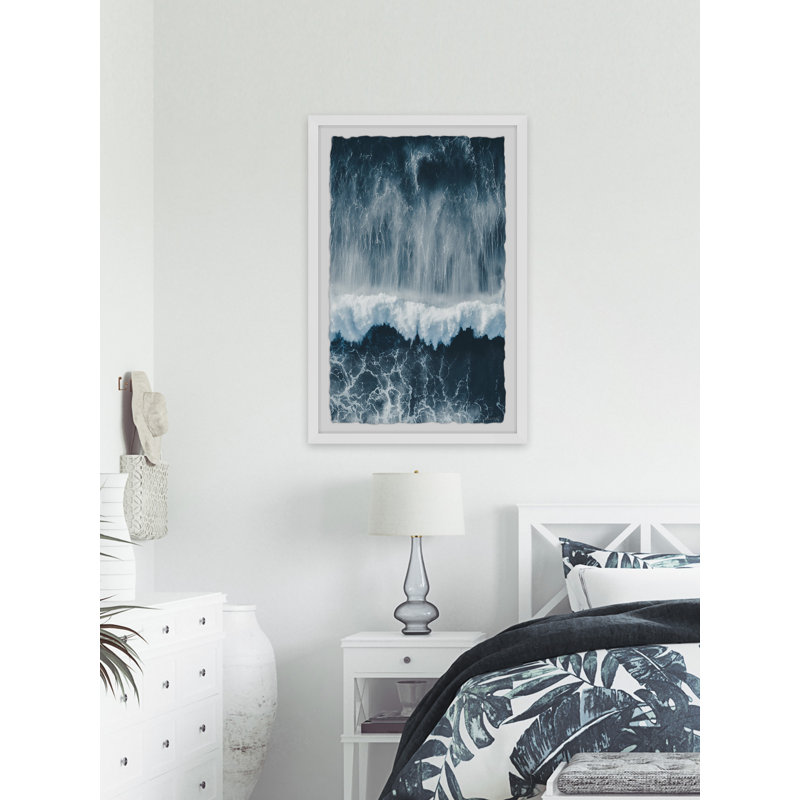 «Waves Roll», reproduction encadrée, H 12 po x l 8 po x P 1,5 po