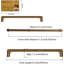 Paquet de 10 poignées d'armoire - poignées d'armoire de cuisine à trou central, poignées de tiroir durables pour armoires, armoires, commodes et garde-robes-114789304-114789309