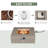 Kinzie Square Concrete Propane Smokeless Fire Pit Table-709298025