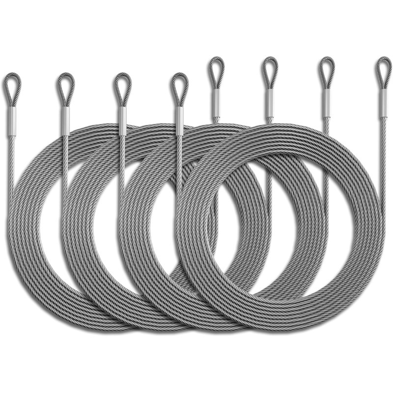 Amgo Wire Cable Ropes Hardware Kits for Rectangle/Square Sun Shade Sail Canopy