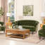 Chesterfield en velours à accoudoirs arrondis Joannes-218442431-244337342