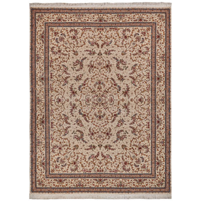 One-of-a-Kind 9' X 12' Wool Area Rug Blue/Cream/Red/Light Green
