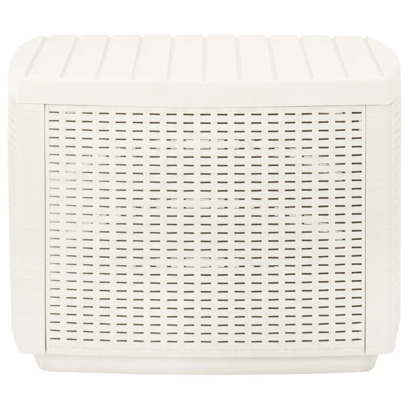 Ethelbaldo Square Outdoor Coffee Table , 53cm cm W 53cm cm D, White